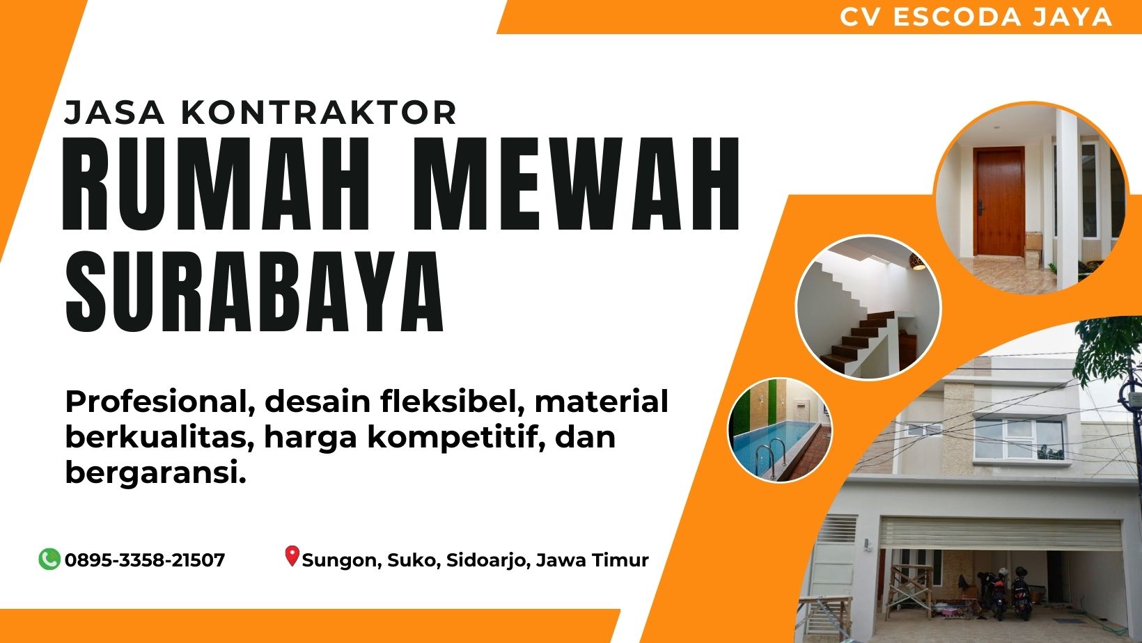 Kontraktor jasa bangun rumah mewah Surabaya